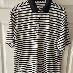 Mens Ashworth Black/white ss shirt